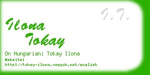 ilona tokay business card
